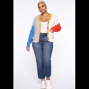 Colorblock Me Cardigan - Multi Color